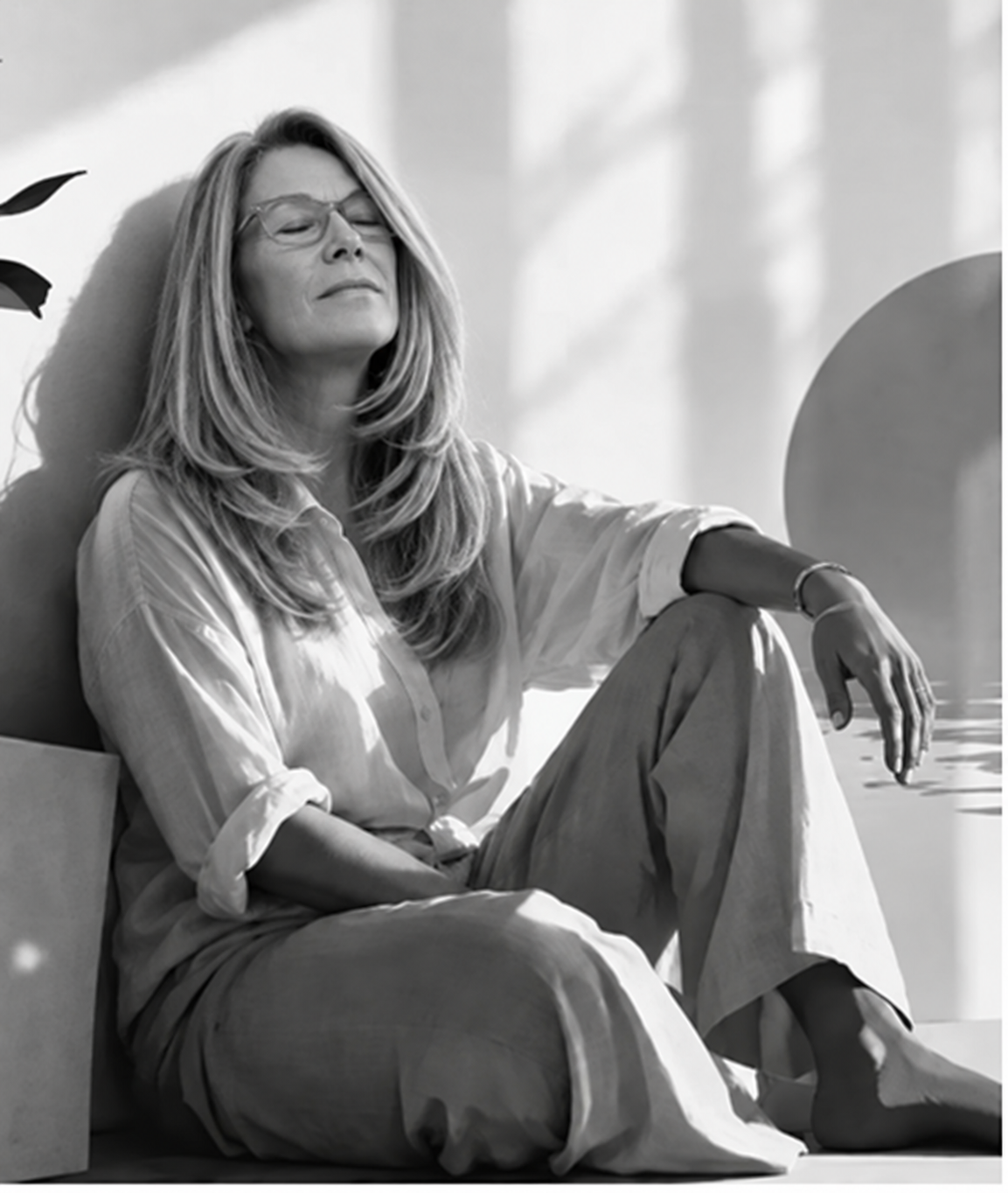 Carine Dusart, portrait en noir et blanc
