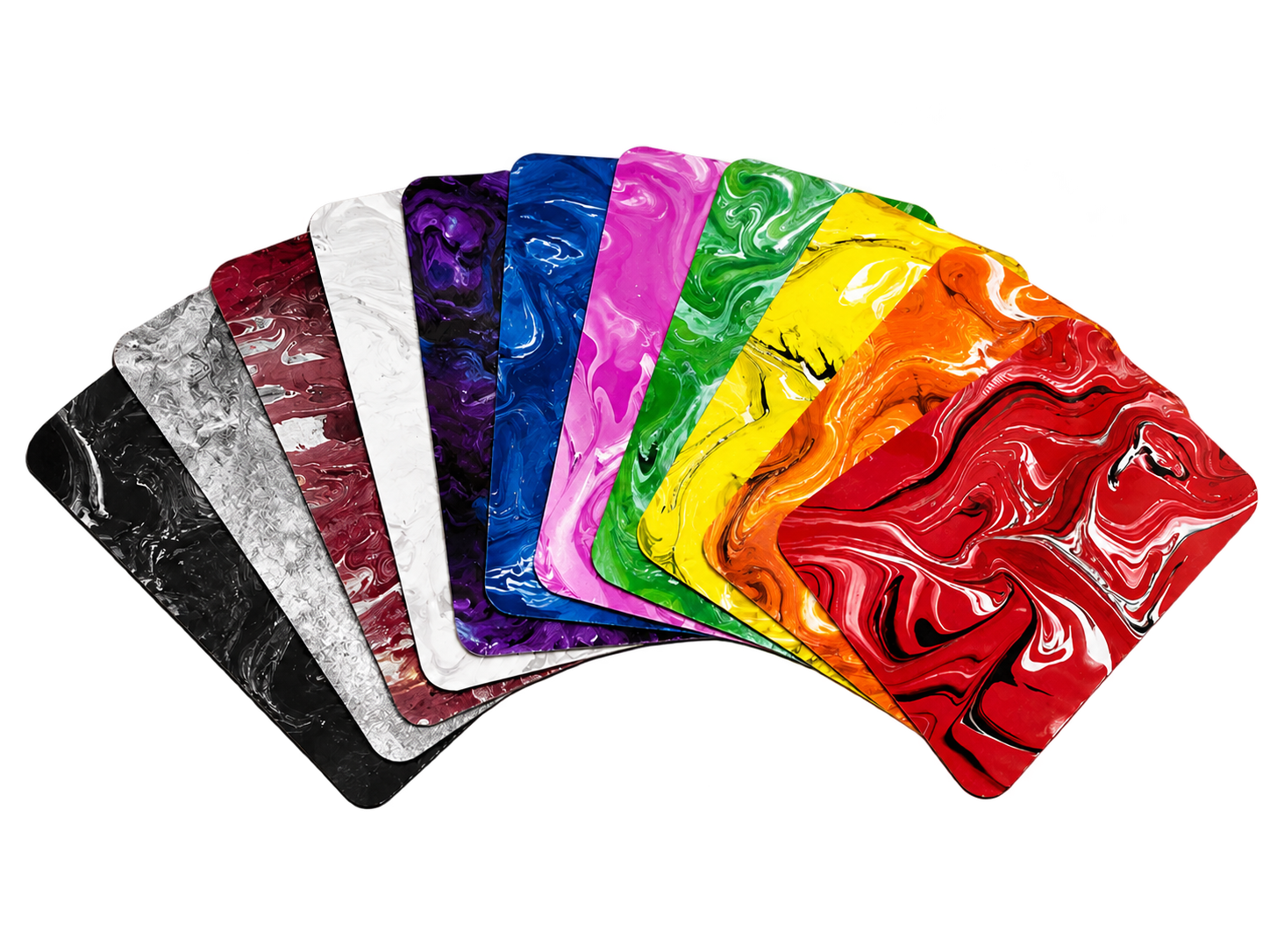 Éventail des cartes de l’Oracle des Couleurs